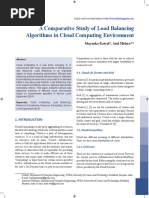 A Comparative Study of Load Balancing Algorithms in Cloud Computing Environment