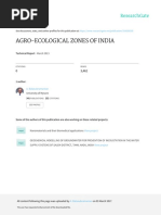 Agro-Ecological Zones of India | PDF | Agriculture | Crops