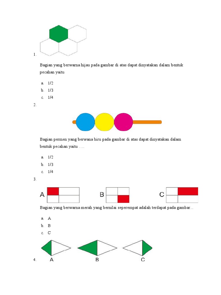 Contoh Soal Pecahan Pdf
