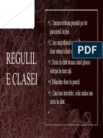 Regulile clasei