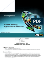 ANSYS Meshing Application Introduction: Training Manual