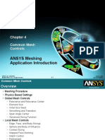 ANSYS Meshing Application Introduction: Common Mesh Controls