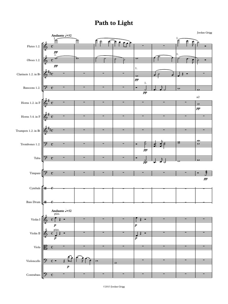 Path To Light - Score and Parts | PDF | Symphony Orchestras | Music ...