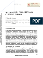 Advances in Evolutionary Culture Theory