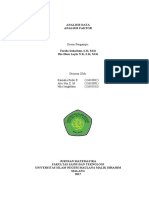 Analisis Faktor dengan Uji KMO dan Bartlett