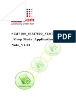 SIM7100 SIM7500 SIM7600 Sleep Mode Application Note V1.01