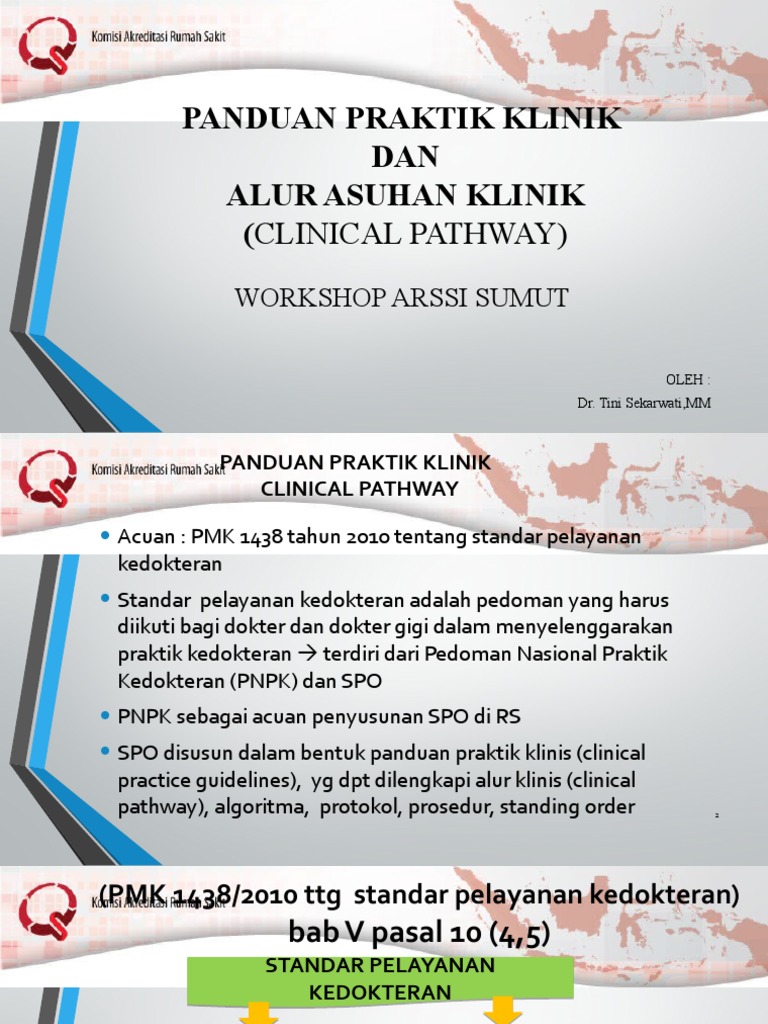 PANDUAN PRAKTIK KLINIS DAN CLINICAL PATHWAY | PDF