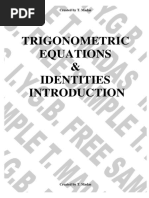 Trigonometric Equations & Identities: Created by T. Madas