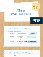 Alkanes Practice Exercises