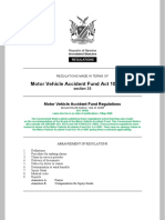 Motor Vehicle Accident Fund Act 10 of 2007 - Regulations 2008-104 (Annotated)