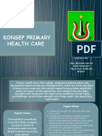KONSEP PRIMARY HEALTH CARE