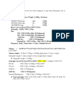 Airfreight Rate (EXW-test)