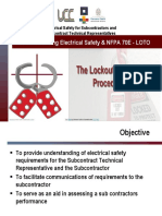 NFPA 70 E Electrical Safety - LOTO - Testing and Commissioning