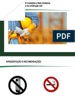 TREINAMENTO NR - 18 Condições e Meio Ambiente de Trabalho Na Indústria Da Construção Civil