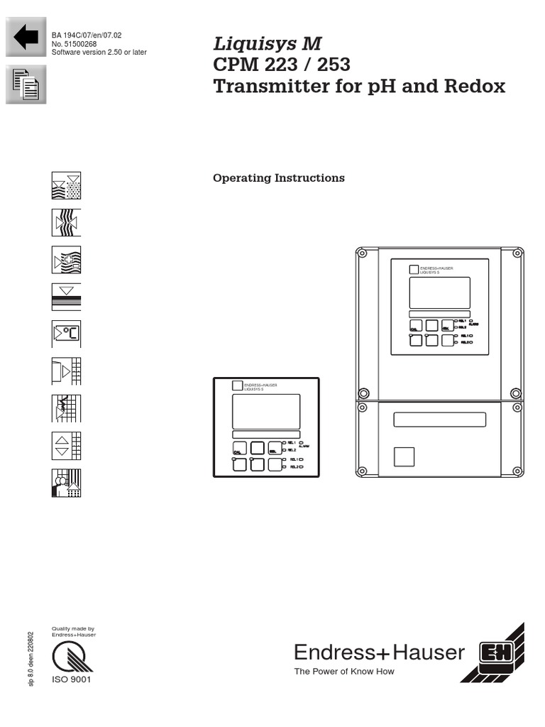 CPM 223 / 253 Transmitter For PH and Redox: Liquisys M | PDF | Power ...
