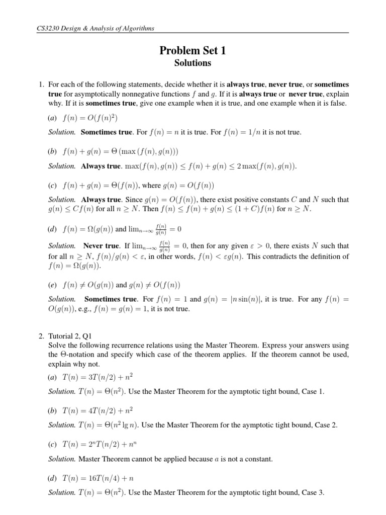 Ps 1 Sol Time Complexity Array Data Structure
