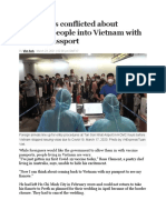 Foreigners Conflicted About Allowing People Into Vietnam With Vaccine Passport