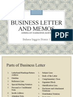 Elements and Formats of Business Letter and Memo