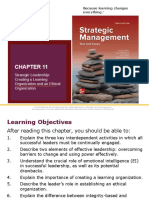 Strategic Leadership: Creating A Learning Organization and An Ethical Organization