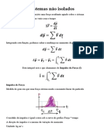 Sistemas não isolados e impulso