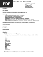 Acute Office Visit SOAP Note TEMPLATE - Winter 2020 1.7.20