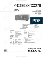 Service Manual: CDP-CX90ES/CX270