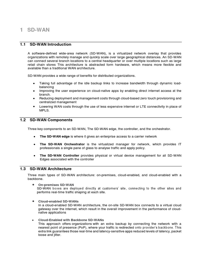 An In Depth Guide To Software Defined Wide Area Networks Sd Wan Pdf