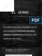 El verbo: su estructura y conjugación