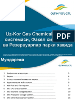 Uz-Kor Gas Chemical Ёқилғи системаси, Факел системаси ва Резервуарлар парки хақида