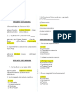 3era Semana-Fisica y RM Examen Secundaria