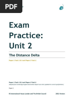 Exam Practice: Unit 2: The Distance Delta