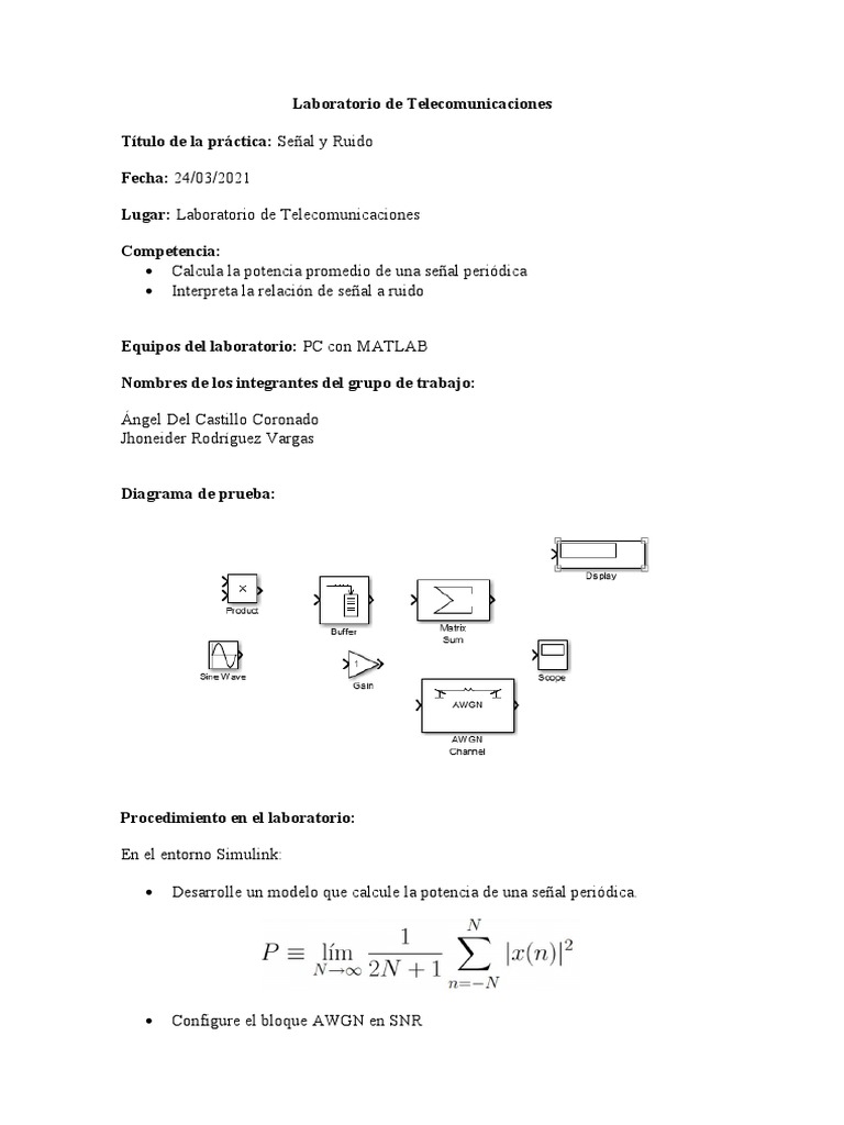 Lab Telecom | PDF | Ciencia y matemáticas