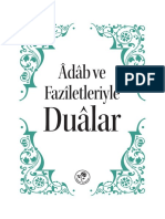 Adab Ve Faziletleriyle Dualar