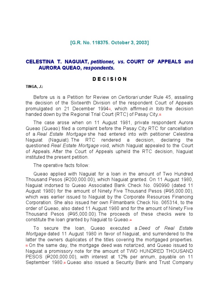 Cases PDF Mortgage Law Statute Of Limitations