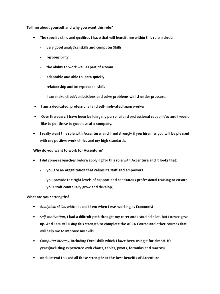 Accenture KYC Interview Insights | PDF | Accenture | Human Nature