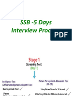 SSB - 5 Days Interview Process