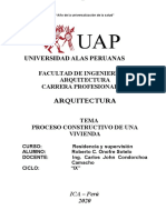 Proceso Constructivo de Una Vivienda