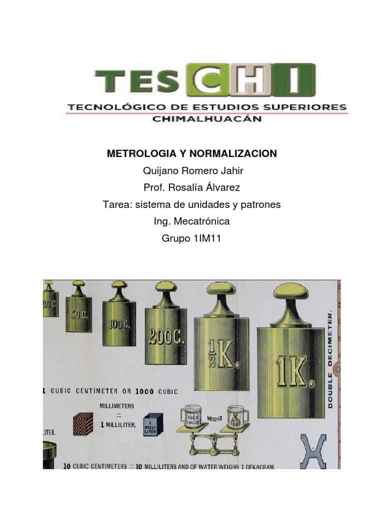 1.4 Sistema de Unidades y Patrones