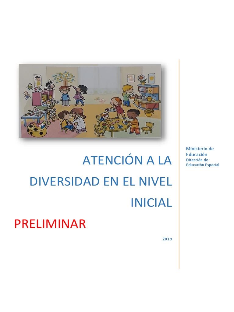 Atención a la Diversidad en Educación Inicial | PDF | Salón de clases ...