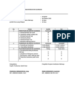 Formulir Laporan Bulanan Kesehatan Olahraga