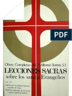 TORRES, A., Obras Completas. Lecciones Sacras Sobre Los Evangelios. Vol 2, 1967