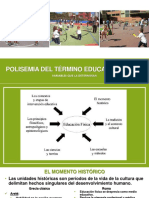 Polisemia Del Termino Educacion Fisica