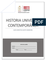 Sexto Semestre. - Guía Didáctica Del Estudiante. - Historia Universal Contemporánea