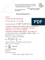 Solution de La Série D'exercices #1