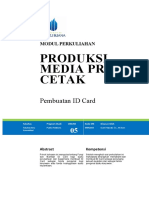 MODUL - 5  PRODUKSI MEDIA PR CETAK (ID CARD)