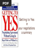 Getting to Yes: Negotiation Principles | PDF | Negotiation | Business