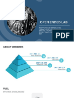 Open Ended Lab to Investigate Diesel-Ethanol Blend Performance