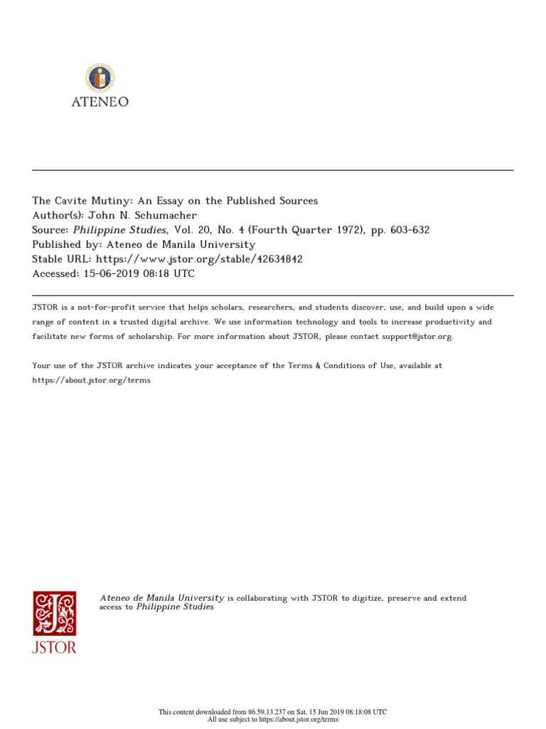 Cavity Mutiny Schumacher | PDF | Philippines
