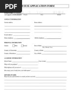 SUSI-2020 Application Form