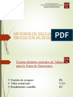 Metodos de Valuacion de Proyectos